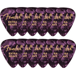 Fender 351 Shape Premium Picks Extra Heavy Purple Moto 12 Pack