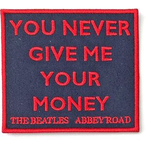 The Beatles Your Never Give Me Your Money (Abbey Road) Nášivka Červená-Čierna