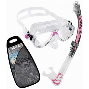 Cressi Marea & Alpha Ultra Dry Clear/Pink