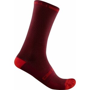 Castelli Superleggera T 18 Sock Bordeaux 2XL Cyklo ponožky