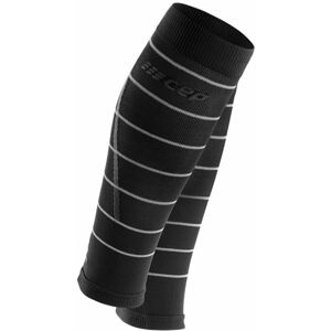 CEP WS505Z Compression Calf Sleeves Reflective Black V Bežecké návleky na lýtka