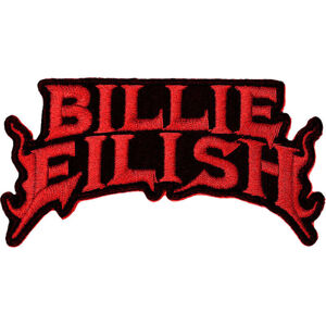 Billie Eilish Flame Nášivka Červená