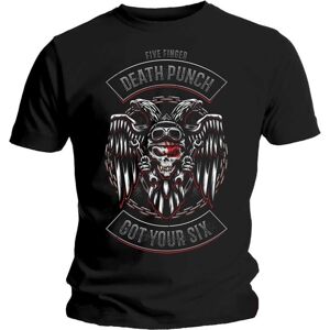 Five Finger Death Punch Tričko Biker Badge Black M