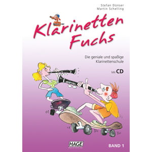 HAGE Musikverlag Clarinet Fox Volume 1 with CD Noty