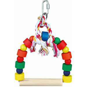 Trixie Wood Arch Swing With Colourful Blocks Hojdačka pre vtáky 13 x 19 cm