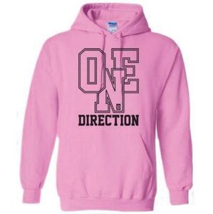 One Direction Mikina Athletic Logo Ružová S