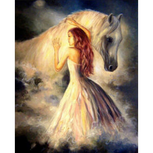 Gaira Maľovanie podľa čísiel Dievča s koňom