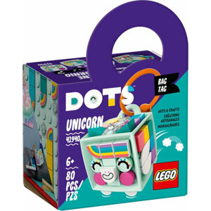 LEGO Dots 41940 Ozdoba na tašku - Jednorožec