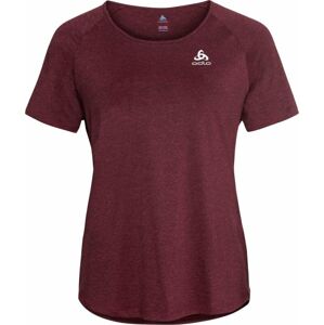 Odlo Women's Run Easy T-Shirt Deep Claret Melange S Bežecké tričko s krátkym rukávom