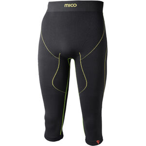 Mico 3/4 Tight Primalof Mens Base Layers Pants Nero Lime L/XL