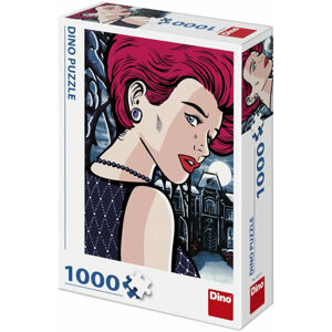 Dino Puzzle Pop Art Tajomná žena 1000 dielov