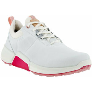 Ecco Biom H4 Womens Golf Shoes White/Silver/Pink 36