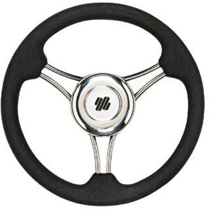 Ultraflex V21B Steering Wheel Stainless 350 PU - Black