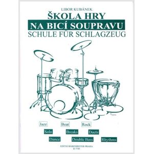 Libor Kubánek Škola hry na bicí soupravu Noty
