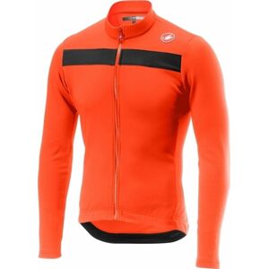 Castelli Puro 3 Jersey Full Zip Orange/Black Reflex XL Dres