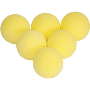 Longridge Yellow Foam Practice Ball 6 Pk