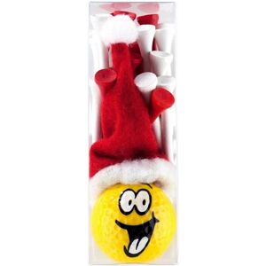 Sportiques Christmas Golfball Smiley and Tee Gift Box