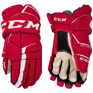 CCM Hokejové rukavice Tacks 9060 JR 10 Červená-Biela