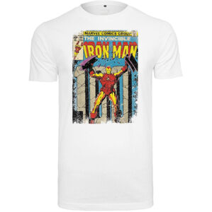 Iron Man Tričko Cover XL Biela