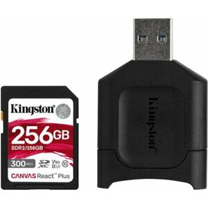 Kingston 256GB SDHC Canvas React Plus SD Kit + Reader