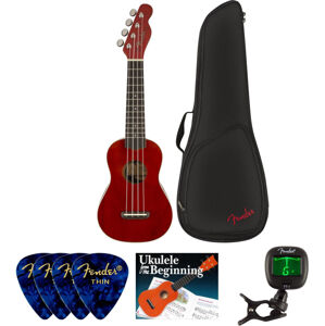 Fender Venice Soprano Ukulele WN Cherry SET Sopránové ukulele Cherry