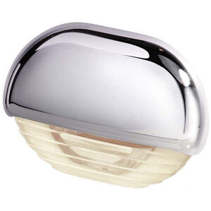Hella Marine Warm White LED Easy Fit Gen 2 Step Lamp 12-24V DC Series 8560, Chrome Plated Plastic Cap