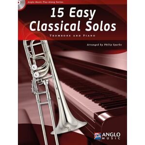 Hal Leonard 15 Easy Classical Solos Trombone and Piano Noty