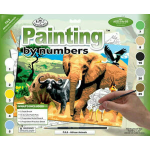 Royal & Langnickel Maľovanie podľa čísel Africké zvieratá
