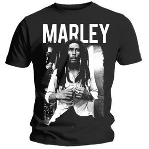 Bob Marley Tričko Logo Black/White S