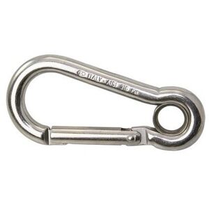 Kong Carbine Hook Stainless Steel AISI316 Key-Lock with Thimble 8 mm