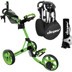 Clicgear Model 4.0 Deluxe SET Matt Lime Manuálny golfový vozík
