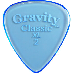 Gravity Picks GCLX2P Classic XL 2.0mm Polished Blue