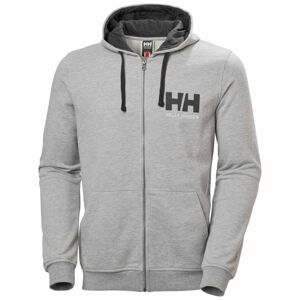 Helly Hansen Men's HH Logo Full Zip Hoodie Grey Melange 3XL