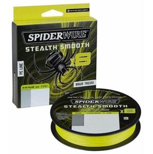 SpiderWire Stealth® Smooth8 x8 PE Braid Hi-Vis Yellow 0,19 mm 18,0 kg-39 lbs 150 m Šnúra