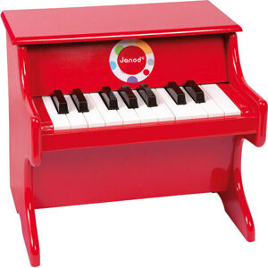 Janod Confetti Red Piano Červená
