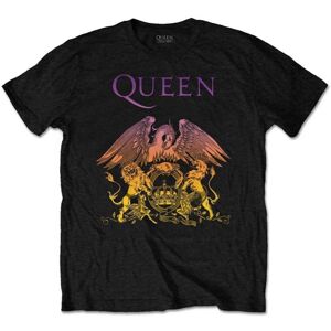 Queen Tričko Gradient Crest Black S