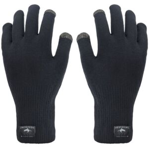 Sealskinz Waterproof All Weather Ultra Grip Knitted Glove Black L Cyklistické rukavice