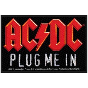 AC/DC Plug Me In Nášivka Červená-Čierna