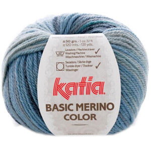 Katia Basic Merino Color 207 Green/Grey/Blue/Off White