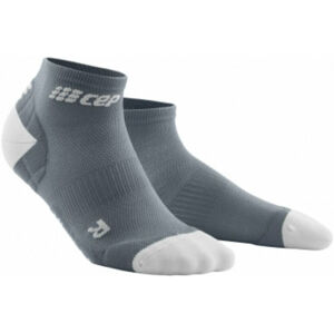 CEP WP5AKY Compression Low Cut Socks Ultralight Blue-Light Grey V