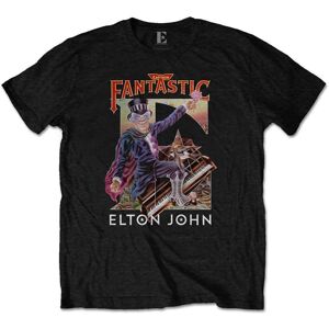 Elton John Tričko Captain Fantastic XL Čierna