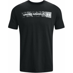 Under Armour Men's UA Camo Chest Stripe Short Sleeve Black/White M Fitness tričko