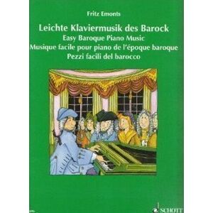 Fritz Emonts Baroková hudba pre klavír Noty