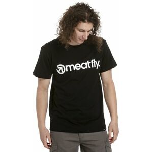 Meatfly Outdoorové tričko Logo T-Shirt Black XL