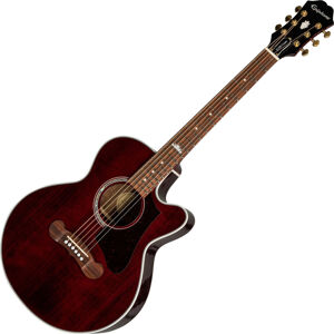 Epiphone EJ-200SCE Coupe Wine Red