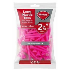 Masters Golf Plastic Tees 2 1/8 Inch Pink 40 pcs