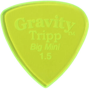 Gravity Picks GTRB15P Tripp Big Mini 1.5mm Polished Fl. Green