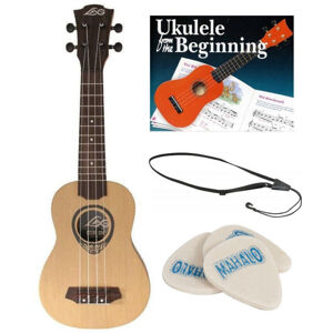 LAG TKU130S SET Sopránové ukulele Natural