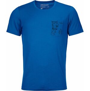 Ortovox Pánske termoprádlo 185 Merino Way To Powder T-Shirt M Just Blue XL