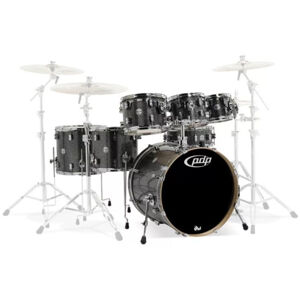 PDP by DW Concept Shell Pack 7 pcs 22" Silver To Black Fade